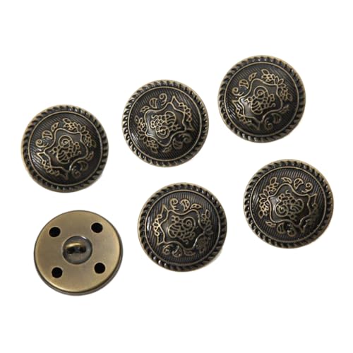 Vintage Kupfer-Metallknöpfe für Mäntel und Anzüge, Farbe 10, 28mm-10 Stk Vintage Kupfer-Metallknöpfe für Mäntel und Anzüge, Farbe 10, 28mm-10 Stk von Chlikeyi