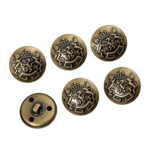 Vintage Kupfer-Metallknöpfe für Mäntel und Anzüge, Farbe 14, 18mm-10 Stk Vintage Kupfer-Metallknöpfe für Mäntel und Anzüge, Farbe 14, 18mm-10 Stk von Chlikeyi