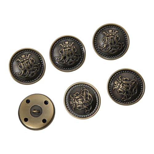 Vintage Kupfer-Metallknöpfe für Mäntel und Anzüge, Farbe 21, 20mm-10 Stk Vintage Kupfer-Metallknöpfe für Mäntel und Anzüge, Farbe 21, 20mm-10 Stk von Chlikeyi