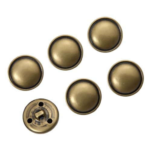 Vintage Kupfer-Metallknöpfe für Mäntel und Anzüge, Farbe 24, 28mm-10 Stk Vintage Kupfer-Metallknöpfe für Mäntel und Anzüge, Farbe 24, 28mm-10 Stk von Chlikeyi