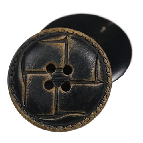 Vintage braune Hornpilzknöpfe, Farbe 1, 20mm-10 Stk Vintage braune Hornpilzknöpfe, Farbe 1, 20mm-10 Stk von Chlikeyi
