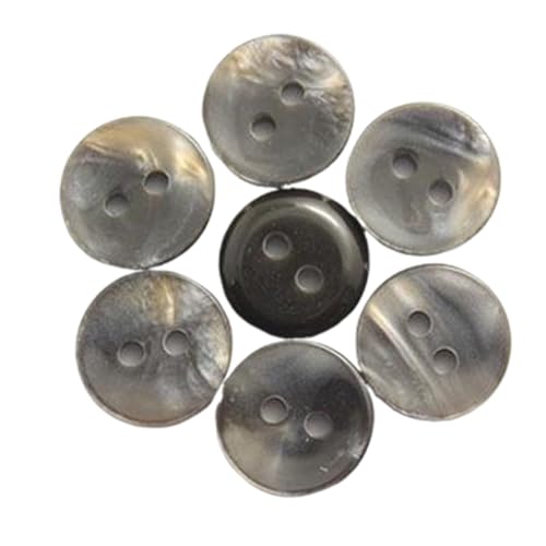 Zwei-Ösen-Perlmuttknopf aus Kunstharz, einfarbig, farbiger Hemdknopf, Pulloverknopf, 11,5mm, Kaffee, 11,5mm-10 Stk Zwei-Ösen-Perlmuttknopf aus Kunstharz, einfarbig, farbiger Hemdknopf, Pulloverknopf, 11,5mm, Kaffee, 11,5mm-10 Stk von Chlikeyi
