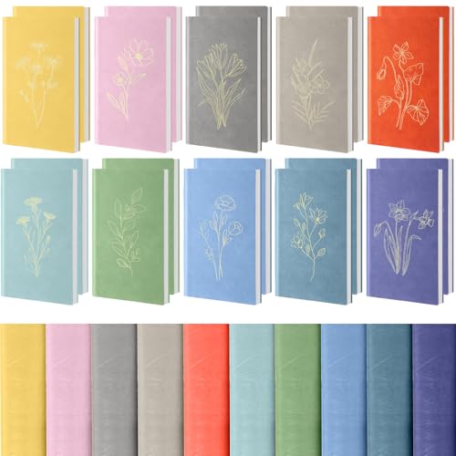 Cholemy 20 Stück florale Schreibtagebücher, Großpackung, Spiralbindung, niedliches Notizbuch, ästhetisch für Frauen, Macaron, Hardcover, Leder, A6, College-Notizbuch, 200 linierte Seiten Cholemy 20 Stück florale Schreibtagebücher, Großpackung, Spiralbindung, niedliches Notizbuch, ästhetisch für Frauen, Macaron, Hardcover, Leder, A6, College-Notizbuch, 200 linierte Seiten von Cholemy