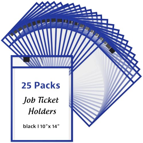 Cholemy 25 Stück Jobticket-Halter, 22,9 x 30,5 cm, trocken abwischbar, für Dokumente, Laden, Tickets, wiederverwendbar, transparent, zum Aufhängen, Blattschoner für Arbeit, Klassenzimmer, Büro Cholemy 25 Stück Jobticket-Halter, 22,9 x 30,5 cm, trocken abwischbar, für Dokumente, Laden, Tickets, wiederverwendbar, transparent, zum Aufhängen, Blattschoner für Arbeit, Klassenzimmer, Büro von Cholemy