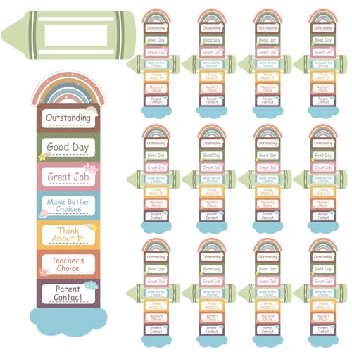 Cholemy Mini-Verhaltensdiagramm für Klassenzimmer-Management, Verhaltens-Tracker, Ich brauche Hilfe, Mini-Flip-Charts für Schulanfang, Lehrer, Lehrer, für Kinder, Studenten, Schreibtische, Vorschule von Cholemy