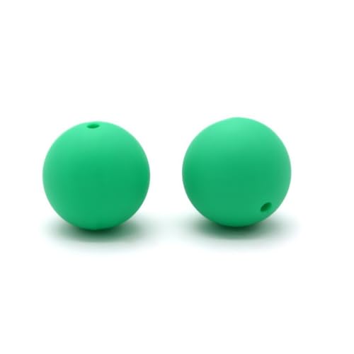 12mm 15mm 100 Stück Silikonperlen Silikon Perlen Sets Bedruckte Für Schlüsselanhänger Silicone Beads Stifte in Großpackung Armbänder Bulk Bunt Sport Silikonperlenring Zur Set (12mm,12) von ChongKuan