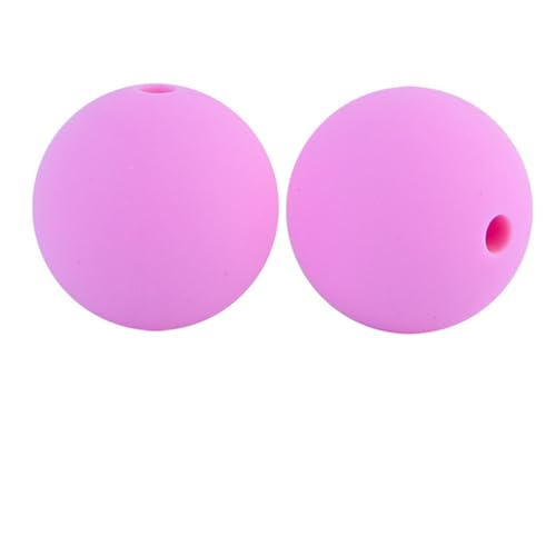 12mm 15mm 100 Stück Silikonperlen Silikon Perlen Sets Bedruckte Für Schlüsselanhänger Silicone Beads Stifte in Großpackung Armbänder Bulk Bunt Sport Silikonperlenring Zur Set (12mm,18) von ChongKuan