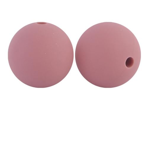 12mm 15mm 100 Stück Silikonperlen Silikon Perlen Sets Bedruckte Für Schlüsselanhänger Silicone Beads Stifte in Großpackung Armbänder Bulk Bunt Sport Silikonperlenring Zur Set (12mm,22) von ChongKuan