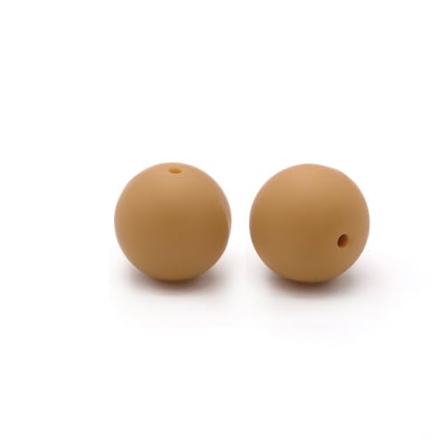 12mm 15mm 100 Stück Silikonperlen Silikon Perlen Sets Bedruckte Für Schlüsselanhänger Silicone Beads Stifte in Großpackung Armbänder Bulk Bunt Sport Silikonperlenring Zur Set (12mm,24) von ChongKuan