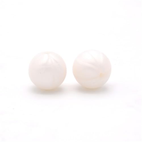 12mm 15mm 100 Stück Silikonperlen Silikon Perlen Sets Bedruckte Für Schlüsselanhänger Silicone Beads Stifte in Großpackung Armbänder Bulk Bunt Sport Silikonperlenring Zur Set (12mm,31) von ChongKuan