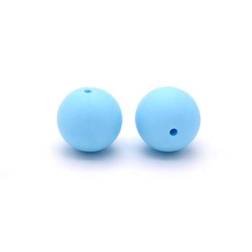 12mm 15mm 100 Stück Silikonperlen Silikon Perlen Sets Bedruckte Für Schlüsselanhänger Silicone Beads Stifte in Großpackung Armbänder Bulk Bunt Sport Silikonperlenring Zur Set (12mm,32) von ChongKuan