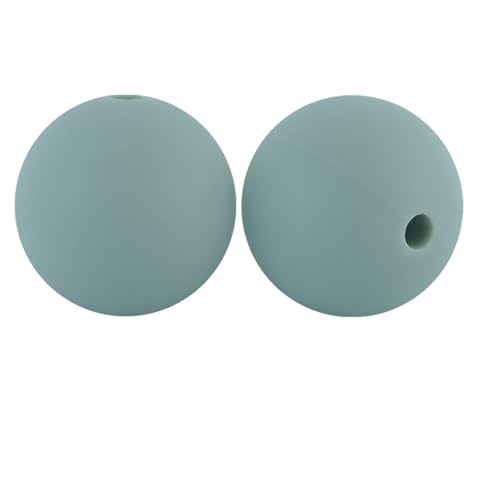 12mm 15mm 100 Stück Silikonperlen Silikon Perlen Sets Bedruckte Für Schlüsselanhänger Silicone Beads Stifte in Großpackung Armbänder Bulk Bunt Sport Silikonperlenring Zur Set (12mm,33) von ChongKuan