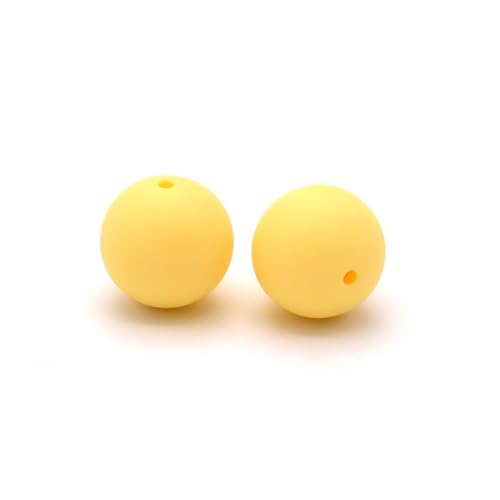 12mm 15mm 100 Stück Silikonperlen Silikon Perlen Sets Bedruckte Für Schlüsselanhänger Silicone Beads Stifte in Großpackung Armbänder Bulk Bunt Sport Silikonperlenring Zur Set (12mm,34) von ChongKuan