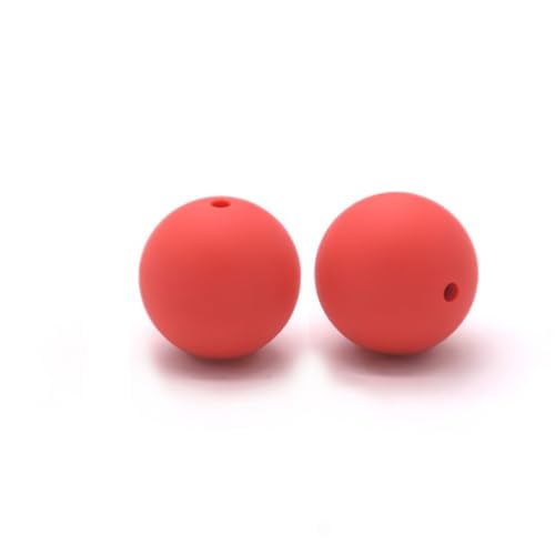12mm 15mm 100 Stück Silikonperlen Silikon Perlen Sets Bedruckte Für Schlüsselanhänger Silicone Beads Stifte in Großpackung Armbänder Bulk Bunt Sport Silikonperlenring Zur Set (12mm,35) von ChongKuan