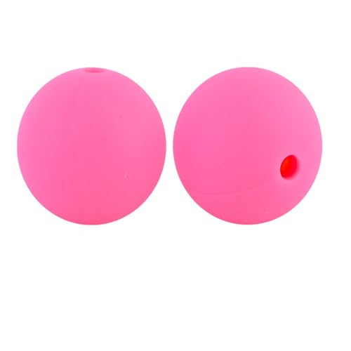 12mm 15mm 100 Stück Silikonperlen Silikon Perlen Sets Bedruckte Für Schlüsselanhänger Silicone Beads Stifte in Großpackung Armbänder Bulk Bunt Sport Silikonperlenring Zur Set (12mm,35) von ChongKuan