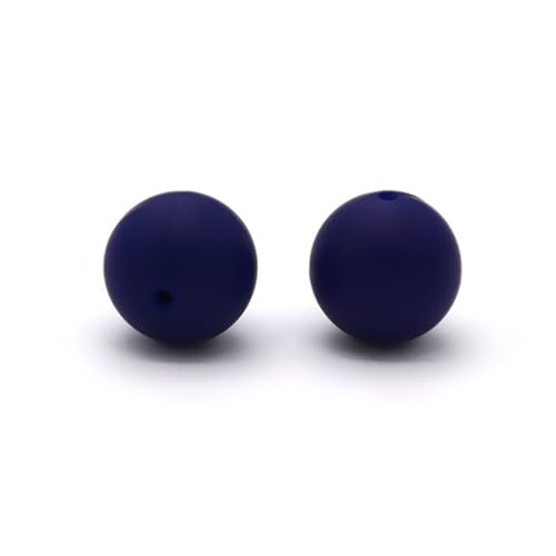 12mm 15mm 100 Stück Silikonperlen Silikon Perlen Sets Bedruckte Für Schlüsselanhänger Silicone Beads Stifte in Großpackung Armbänder Bulk Bunt Sport Silikonperlenring Zur Set (12mm,4) von ChongKuan