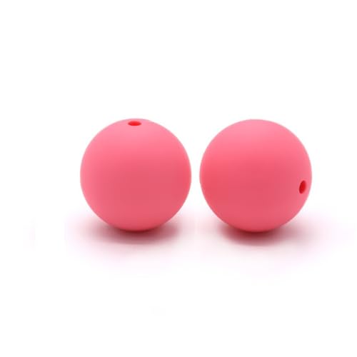 12mm 15mm 100 Stück Silikonperlen Silikon Perlen Sets Bedruckte Für Schlüsselanhänger Silicone Beads Stifte in Großpackung Armbänder Bulk Bunt Sport Silikonperlenring Zur Set (15mm,14) von ChongKuan