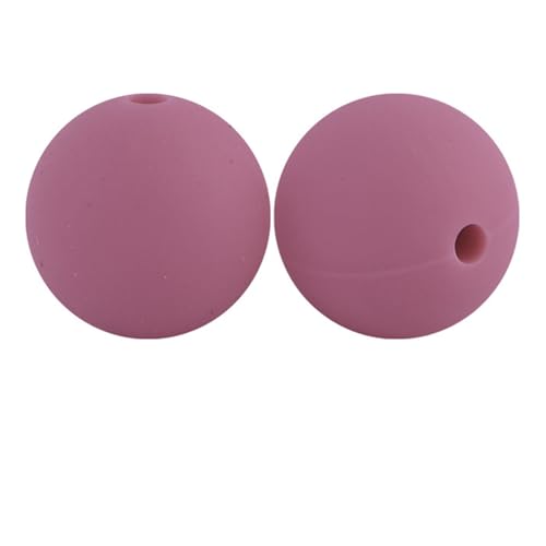 12mm 15mm 100 Stück Silikonperlen Silikon Perlen Sets Bedruckte Für Schlüsselanhänger Silicone Beads Stifte in Großpackung Armbänder Bulk Bunt Sport Silikonperlenring Zur Set (15mm,24) von ChongKuan