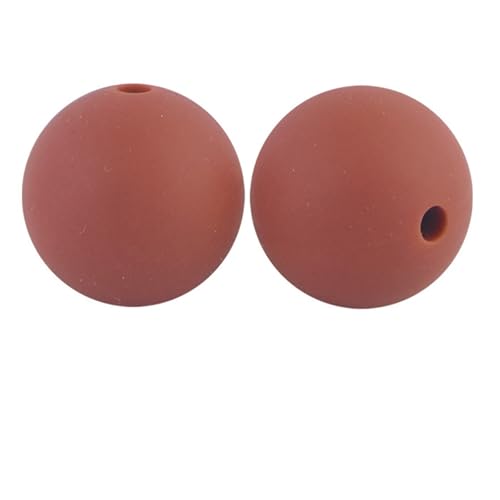 12mm 15mm 100 Stück Silikonperlen Silikon Perlen Sets Bedruckte Für Schlüsselanhänger Silicone Beads Stifte in Großpackung Armbänder Bulk Bunt Sport Silikonperlenring Zur Set (15mm,25) von ChongKuan