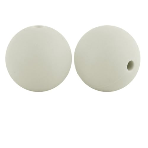 12mm 15mm 100 Stück Silikonperlen Silikon Perlen Sets Bedruckte Für Schlüsselanhänger Silicone Beads Stifte in Großpackung Armbänder Bulk Bunt Sport Silikonperlenring Zur Set (15mm,29) von ChongKuan