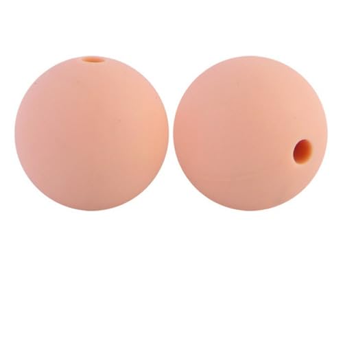 12mm 15mm 100 Stück Silikonperlen Silikon Perlen Sets Bedruckte Für Schlüsselanhänger Silicone Beads Stifte in Großpackung Armbänder Bulk Bunt Sport Silikonperlenring Zur Set (15mm,30) von ChongKuan