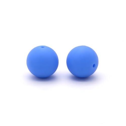 12mm 15mm 100 Stück Silikonperlen Silikon Perlen Sets Bedruckte Für Schlüsselanhänger Silicone Beads Stifte in Großpackung Armbänder Bulk Bunt Sport Silikonperlenring Zur Set (15mm,30) von ChongKuan
