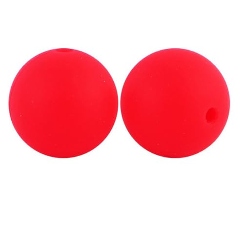 12mm 15mm 100 Stück Silikonperlen Silikon Perlen Sets Bedruckte Für Schlüsselanhänger Silicone Beads Stifte in Großpackung Armbänder Bulk Bunt Sport Silikonperlenring Zur Set (15mm,36) von ChongKuan