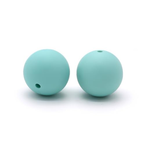 12mm 15mm 100 Stück Silikonperlen Silikon Perlen Sets Bedruckte Für Schlüsselanhänger Silicone Beads Stifte in Großpackung Armbänder Bulk Bunt Sport Silikonperlenring Zur Set (15mm,36) von ChongKuan