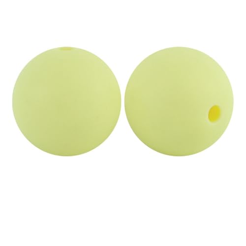 12mm 15mm 100 Stück Silikonperlen Silikon Perlen Sets Bedruckte Für Schlüsselanhänger Silicone Beads Stifte in Großpackung Armbänder Bulk Bunt Sport Silikonperlenring Zur Set (15mm,37) von ChongKuan