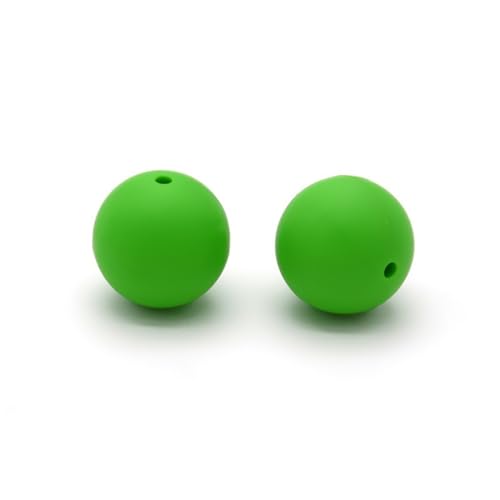 12mm 15mm 100 Stück Silikonperlen Silikon Perlen Sets Bedruckte Für Schlüsselanhänger Silicone Beads Stifte in Großpackung Armbänder Bulk Bunt Sport Silikonperlenring Zur Set (15mm,38) von ChongKuan