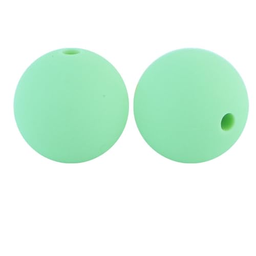 12mm 15mm 100 Stück Silikonperlen Silikon Perlen Sets Bedruckte Für Schlüsselanhänger Silicone Beads Stifte in Großpackung Armbänder Bulk Bunt Sport Silikonperlenring Zur Set (15mm,39) von ChongKuan