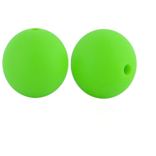 12mm 15mm 100 Stück Silikonperlen Silikon Perlen Sets Bedruckte Für Schlüsselanhänger Silicone Beads Stifte in Großpackung Armbänder Bulk Bunt Sport Silikonperlenring Zur Set (15mm,39) von ChongKuan
