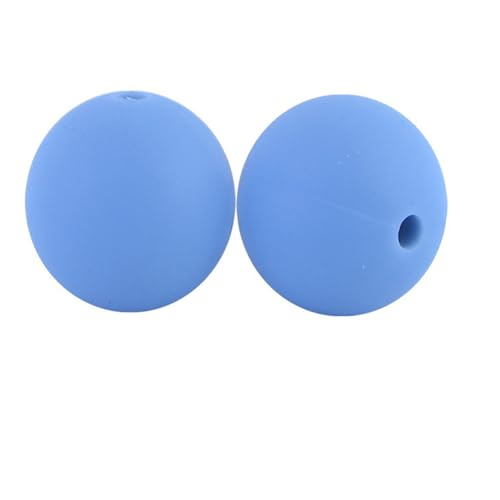 12mm 15mm 100 Stück Silikonperlen Silikon Perlen Sets Bedruckte Für Schlüsselanhänger Silicone Beads Stifte in Großpackung Armbänder Bulk Bunt Sport Silikonperlenring Zur Set (15mm,42) von ChongKuan