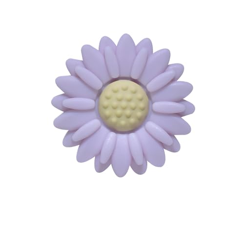20mm 30mm 50 Stück Boho Daisy Silikonperlen Großpack Diy Gänseblümchen Silikon Perlen Set Gummi Lose Blumenförmige Frühling Blumen Stück Sommer Focal Gummiperlen Zum Basteln Cute (20mm,14) von ChongKuan