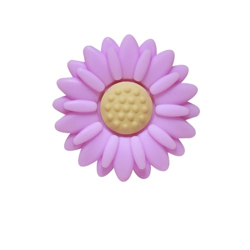 20mm 30mm 50 Stück Boho Daisy Silikonperlen Großpack Diy Gänseblümchen Silikon Perlen Set Gummi Lose Blumenförmige Frühling Blumen Stück Sommer Focal Gummiperlen Zum Basteln Cute (20mm,4) von ChongKuan