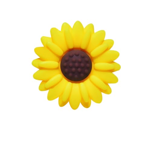 20mm 30mm 50 Stück Daisy Gummi Lose Silikonperlen Boho Großpack Diy Gänseblümchen Silikon Perlen Set Blumenförmige Frühling Blumen Stück Sommer Focal Gummiperlen Zum Basteln Cute (30mm,9) von ChongKuan