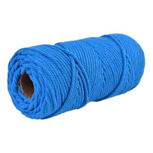 Baumwollschnur 5mm 100m Makramee Garn Baumwollkordel Baumwollgarn Kordel Baumwolle Rope Strapazierfähige Für Yarn Baumwollseil Cord Kernseil Aus Runde Schnur Makrameegarn Cotton Zum Häkeln (10) von ChongKuan