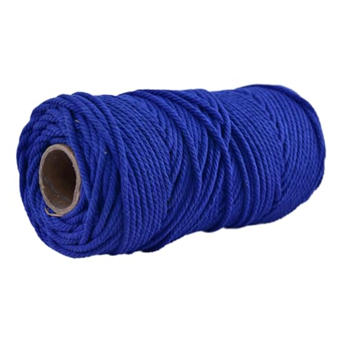Baumwollschnur 5mm 100m Makramee Garn Baumwollkordel Baumwollgarn Kordel Baumwolle Rope Strapazierfähige Für Yarn Baumwollseil Cord Kernseil Aus Runde Schnur Makrameegarn Cotton Zum Häkeln (11) von ChongKuan