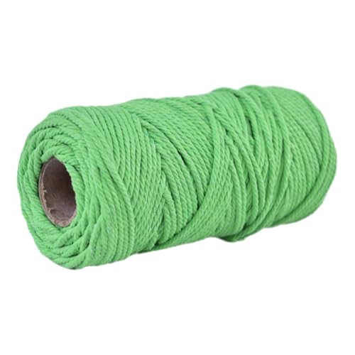 Baumwollschnur 5mm 100m Makramee Garn Baumwollkordel Baumwollgarn Kordel Baumwolle Rope Strapazierfähige Für Yarn Baumwollseil Cord Kernseil Aus Runde Schnur Makrameegarn Cotton Zum Häkeln (12) von ChongKuan