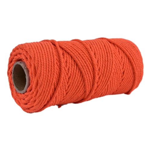 Baumwollschnur 5mm 100m Makramee Garn Baumwollkordel Baumwollgarn Kordel Baumwolle Rope Strapazierfähige Für Yarn Baumwollseil Cord Kernseil Aus Runde Schnur Makrameegarn Cotton Zum Häkeln (13) von ChongKuan