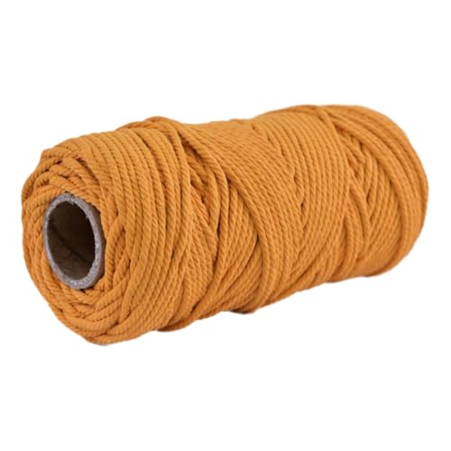 Baumwollschnur 5mm 100m Makramee Garn Baumwollkordel Baumwollgarn Kordel Baumwolle Rope Strapazierfähige Für Yarn Baumwollseil Cord Kernseil Aus Runde Schnur Makrameegarn Cotton Zum Häkeln (15) von ChongKuan