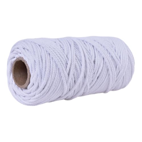 Baumwollschnur 5mm 100m Makramee Garn Baumwollkordel Baumwollgarn Kordel Baumwolle Rope Strapazierfähige Für Yarn Baumwollseil Cord Kernseil Aus Runde Schnur Makrameegarn Cotton Zum Häkeln (18) von ChongKuan