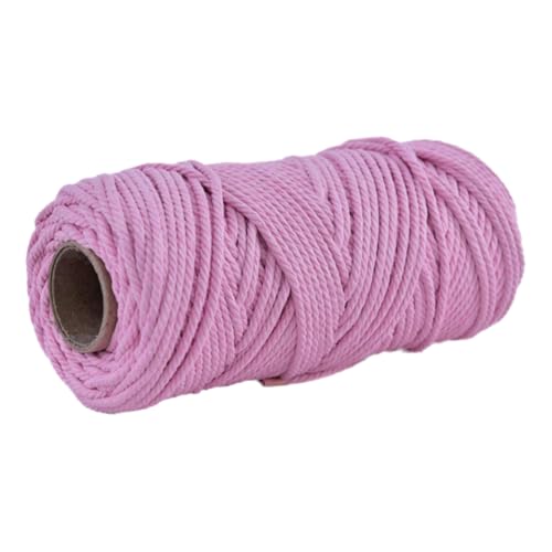 Baumwollschnur 5mm 100m Makramee Garn Baumwollkordel Baumwollgarn Kordel Baumwolle Rope Strapazierfähige Für Yarn Baumwollseil Cord Kernseil Aus Runde Schnur Makrameegarn Cotton Zum Häkeln (21) von ChongKuan