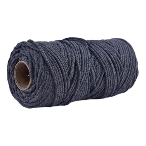 Baumwollschnur 5mm 100m Makramee Garn Baumwollkordel Baumwollgarn Kordel Baumwolle Rope Strapazierfähige Für Yarn Baumwollseil Cord Kernseil Aus Runde Schnur Makrameegarn Cotton Zum Häkeln (3) von ChongKuan