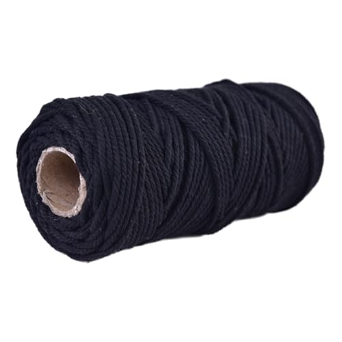 Baumwollschnur 5mm 100m Makramee Garn Baumwollkordel Baumwollgarn Kordel Baumwolle Rope Strapazierfähige Für Yarn Baumwollseil Cord Kernseil Aus Runde Schnur Makrameegarn Cotton Zum Häkeln (5) von ChongKuan