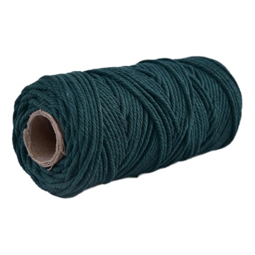 Baumwollschnur 5mm 100m Makramee Garn Baumwollkordel Baumwollgarn Kordel Baumwolle Rope Strapazierfähige Für Yarn Baumwollseil Cord Kernseil Aus Runde Schnur Makrameegarn Cotton Zum Häkeln (7) von ChongKuan