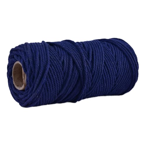 Baumwollschnur 5mm 100m Makramee Garn Baumwollkordel Baumwollgarn Kordel Baumwolle Rope Strapazierfähige Für Yarn Baumwollseil Cord Kernseil Aus Runde Schnur Makrameegarn Cotton Zum Häkeln (8) von ChongKuan