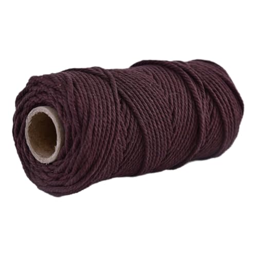 Baumwollschnur 5mm 100m Makramee Garn Baumwollkordel Baumwollgarn Kordel Baumwolle Rope Strapazierfähige Für Yarn Baumwollseil Cord Kernseil Aus Runde Schnur Makrameegarn Cotton Zum Häkeln (9) von ChongKuan