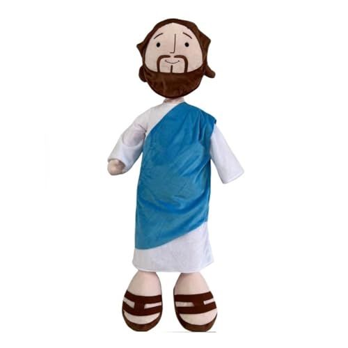 ChongKuan Jesus Plush Toy – Weiche Und Kuschelige Jesus Figur, Ideal Als Liebevolle Dekoration Oder Persönliches Andenken, Hochwertige Verarbeitung Und Hautfreundliches Material (10) von ChongKuan