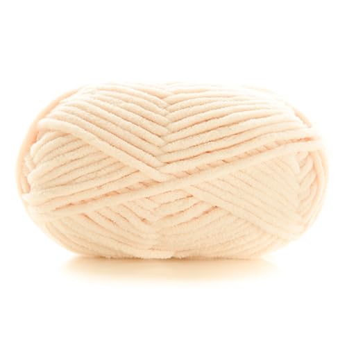 Chunky Yarn 60m 50g 3.5mm Dicke Wolle Zum Häkeln Handstricken Garn Flauschige Häkelwolle Für Schal Decke Schlauchgarn Plüschwolle Handstrickwolle Taschen Fluffy Wool Blanket Armstrickwolle (1) von ChongKuan